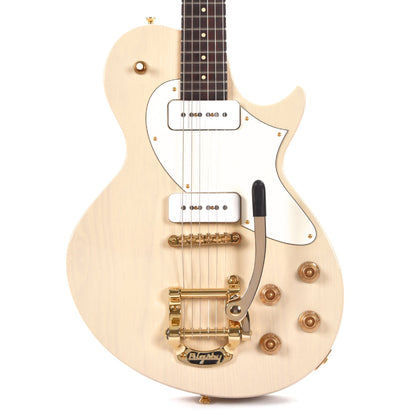 Collings 360 Limited Ash Warm White Flamed Neck w/Gold Hardware, Bigsby, & Lollar P90s Electric Guitars / Solid Body