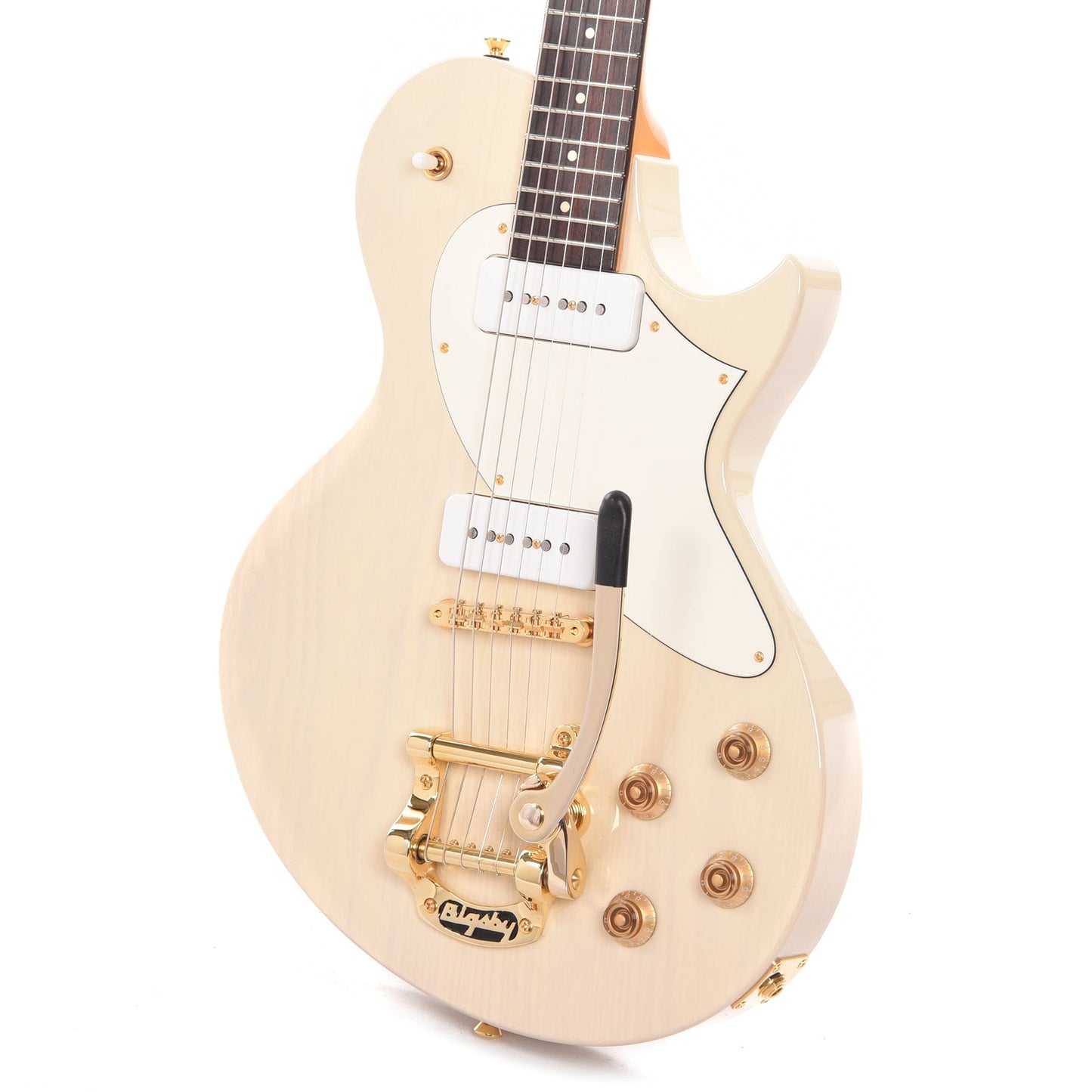Collings 360 Limited Ash Warm White Flamed Neck w/Gold Hardware, Bigsby, & Lollar P90s Electric Guitars / Solid Body