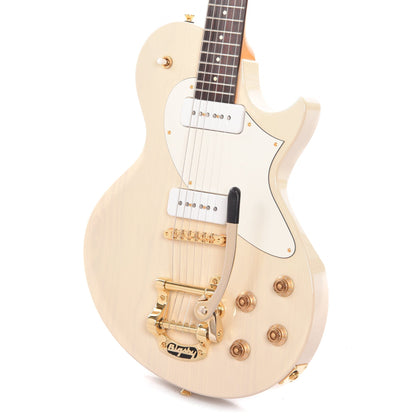 Collings 360 Limited Ash Warm White Flamed Neck w/Gold Hardware, Bigsby, & Lollar P90s Electric Guitars / Solid Body
