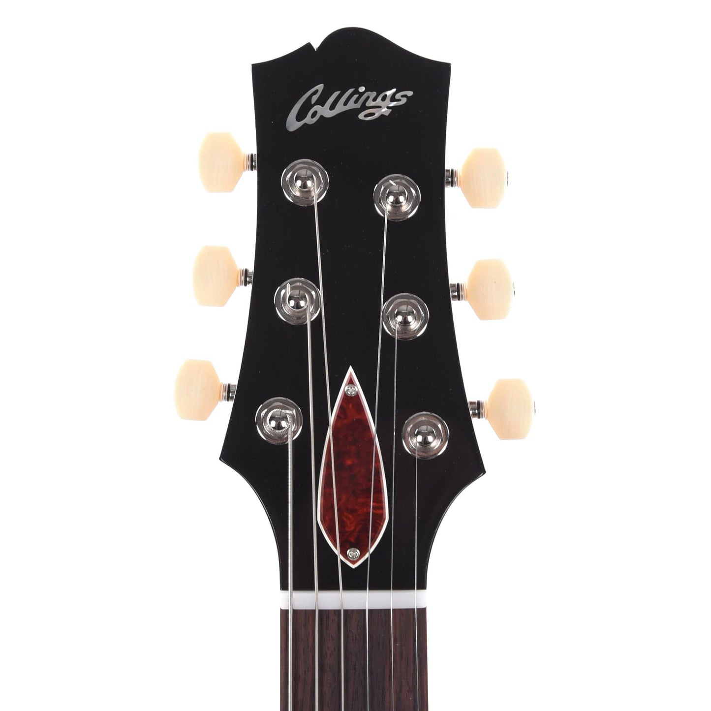 Collings 360 LT Jet Black w/Flame Maple Neck & Tortoise Pickguard Electric Guitars / Solid Body