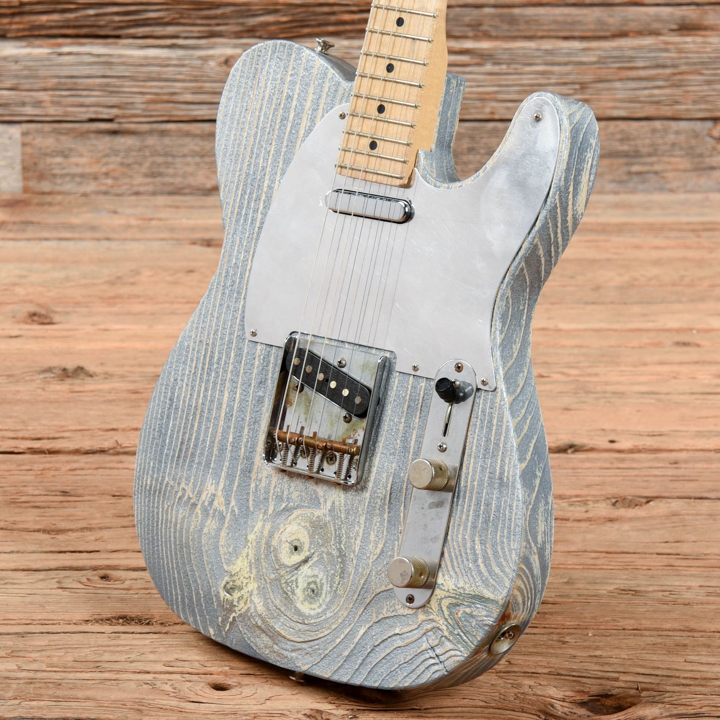 Coop Rescue T Worn Blue Electric Guitars / Solid Body