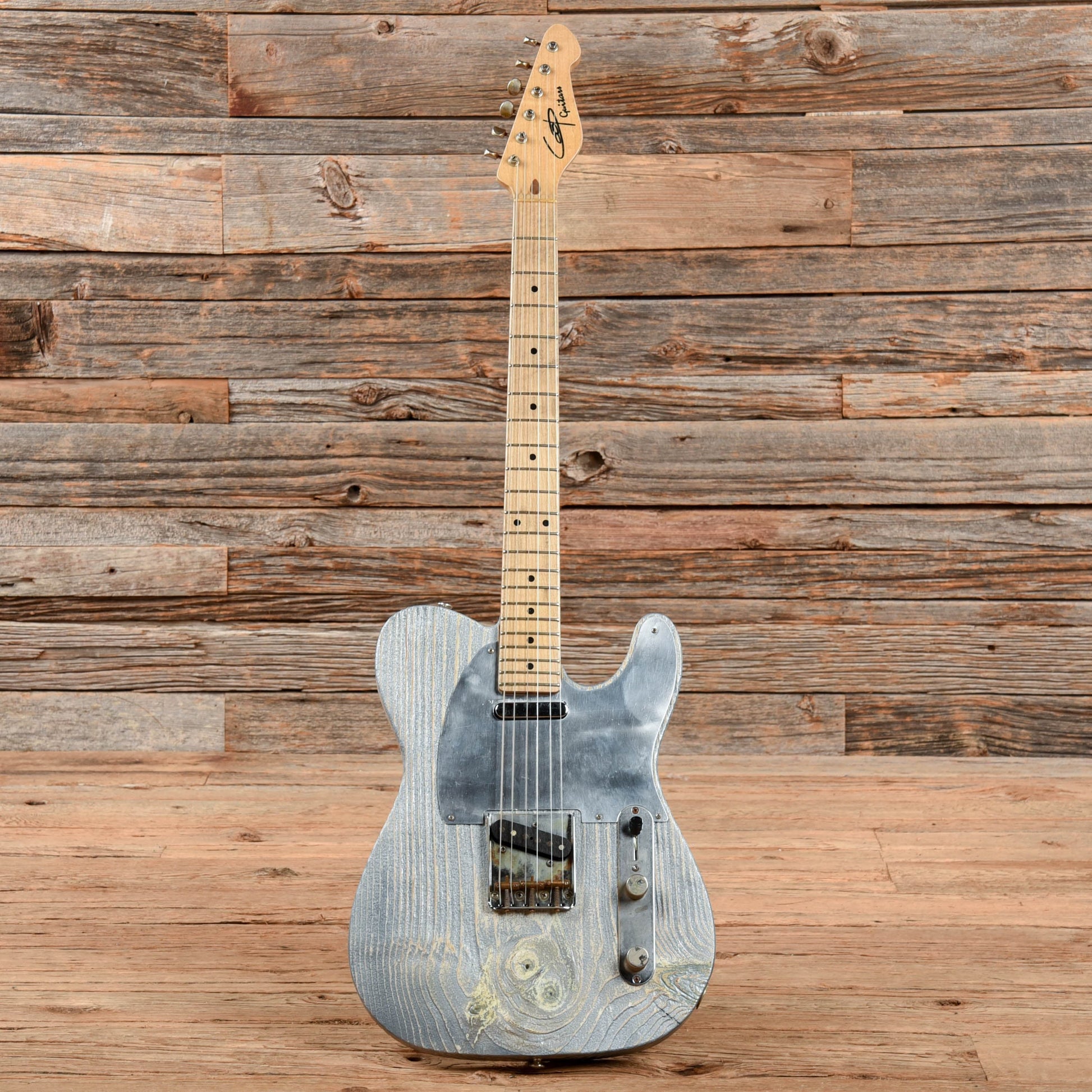 Coop Rescue T Worn Blue Electric Guitars / Solid Body