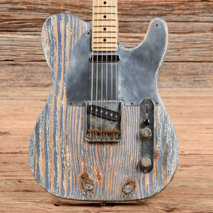 Coop Rescue T Worn Blue Electric Guitars / Solid Body