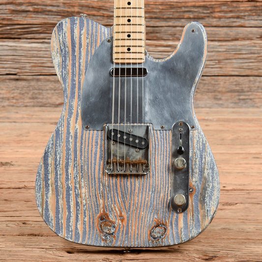 Coop Rescue T Worn Blue Electric Guitars / Solid Body