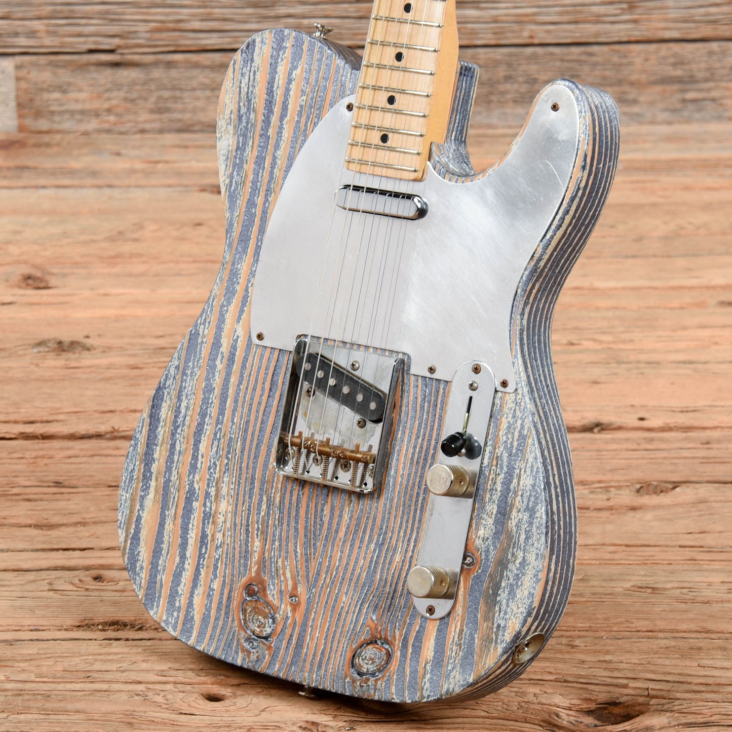 Coop Rescue T Worn Blue Electric Guitars / Solid Body