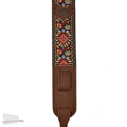 Copperpeace Original Gypsy Banjo Strap - Brown Baseball Leather Accessories / Straps