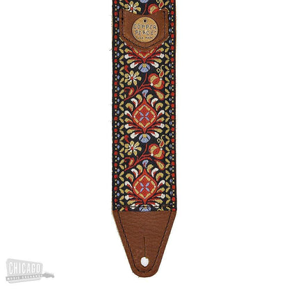 Copperpeace Original Gypsy Guitar Strap - Tan Baseball Leather Accessories / Straps