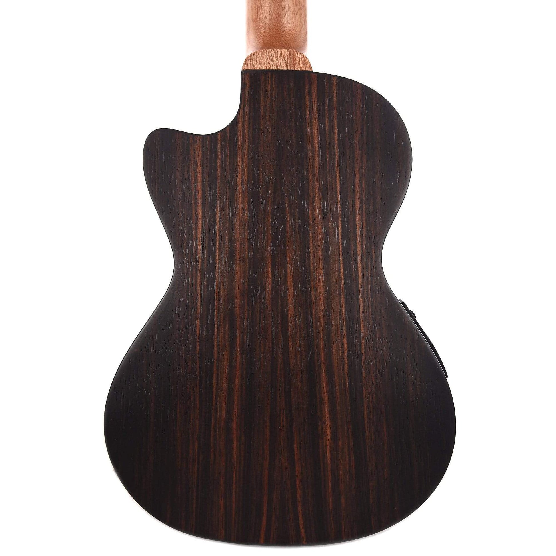 Cordoba 21T-CE Tenor Cutaway Acoustic/Electric Ukulele Exotic Striped Ebony Acoustic Guitars / Built-in Electronics
