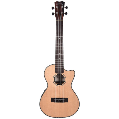 Cordoba 21T-CE Tenor Cutaway Acoustic/Electric Ukulele Exotic Striped Ebony Acoustic Guitars / Built-in Electronics