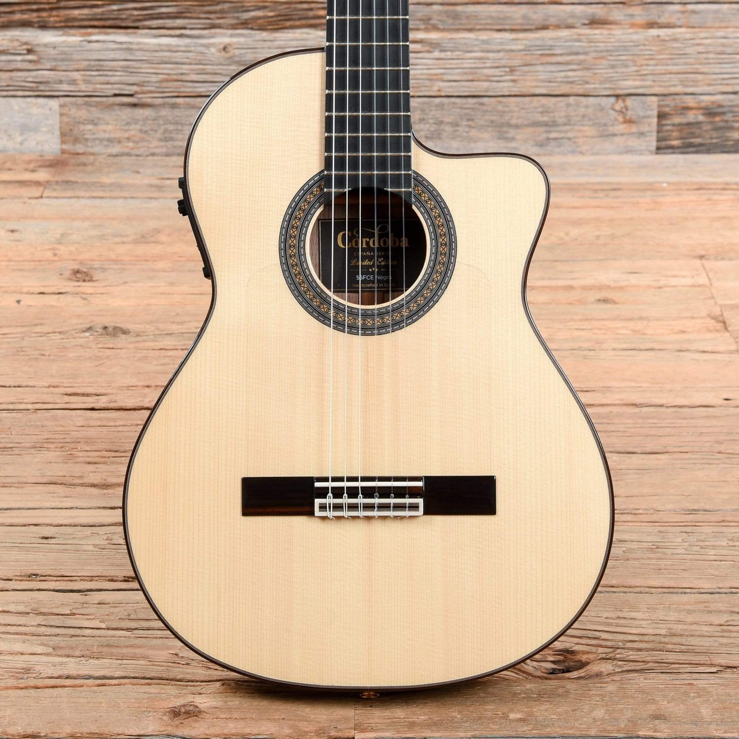 Cordoba 55FCE Negra Natural Acoustic Guitars / Classical