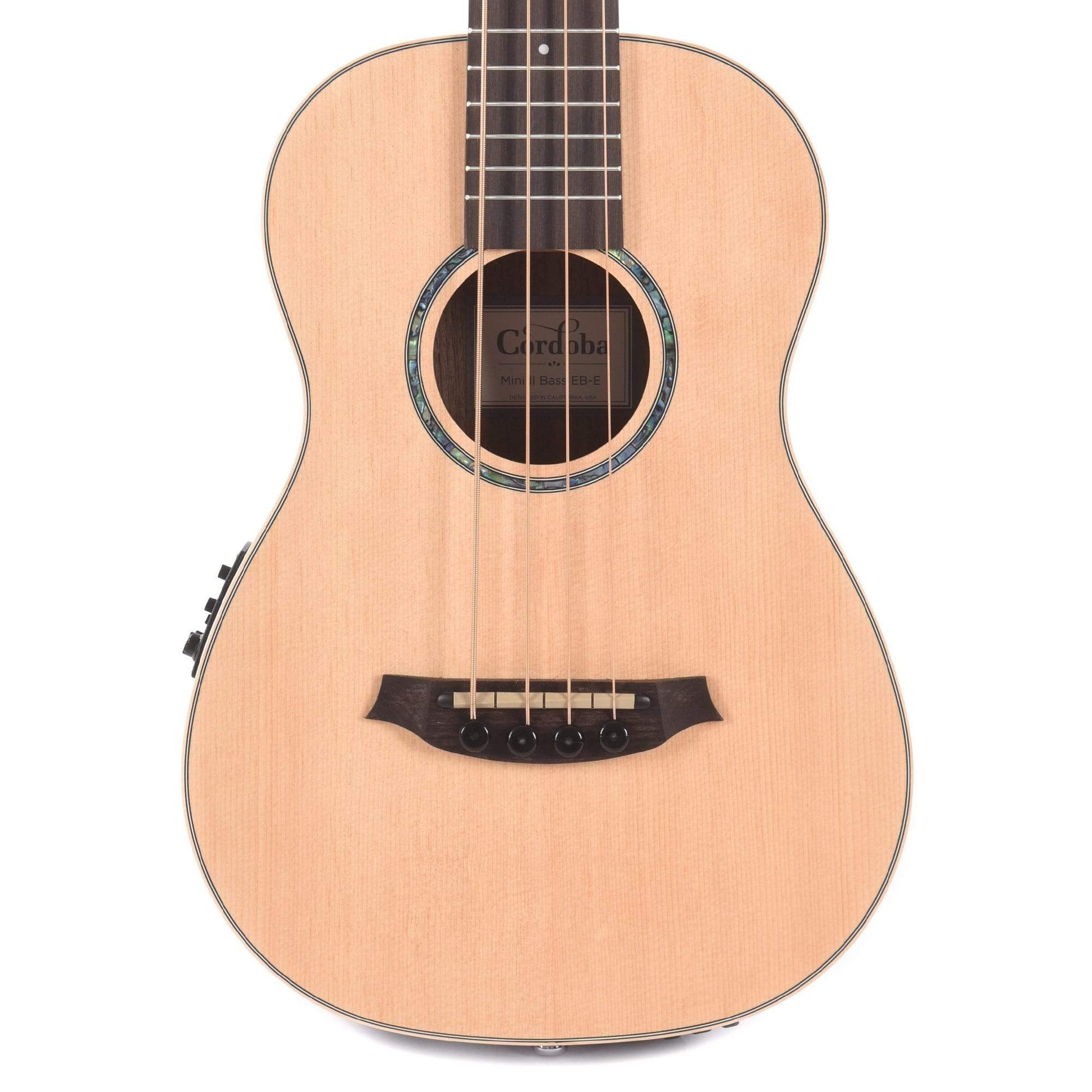 Cordoba Mini II Bass EB-E Spruce/Ebony w/Electronics Bass Guitars / Acoustic Bass Guitars