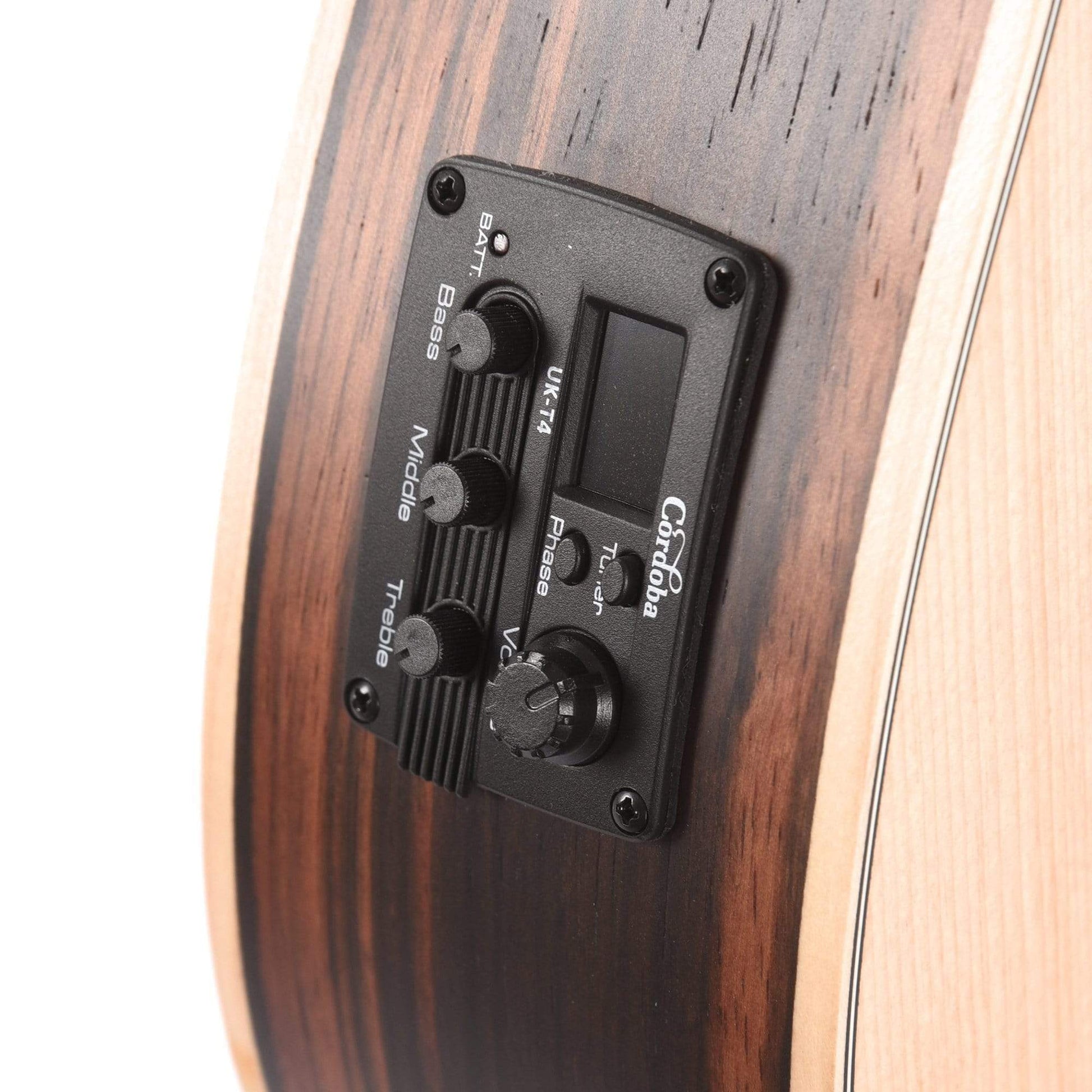 Cordoba Mini II Bass EB-E Spruce/Ebony w/Electronics Bass Guitars / Acoustic Bass Guitars