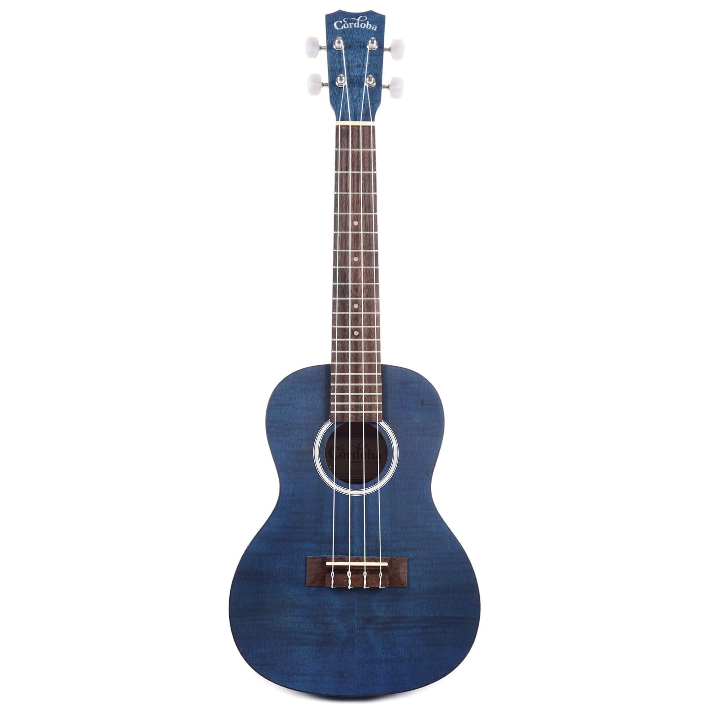 Cordoba 15CFM Concert Ukulele Sapphire Blue Folk Instruments / Ukuleles