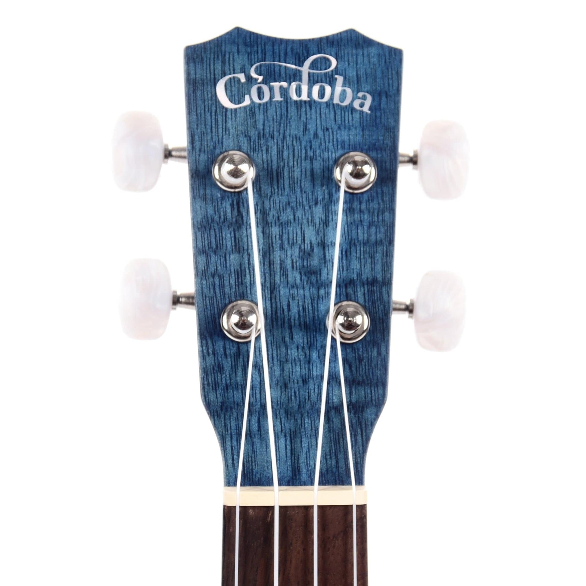 Cordoba 15CFM Concert Ukulele Sapphire Blue Folk Instruments / Ukuleles