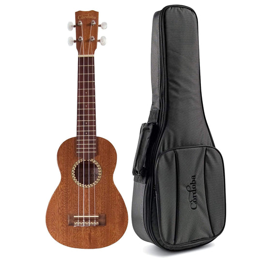 Cordoba 15SM Soprano Ukulele Mahogany Bundle W/Gig Bag Folk Instruments / Ukuleles
