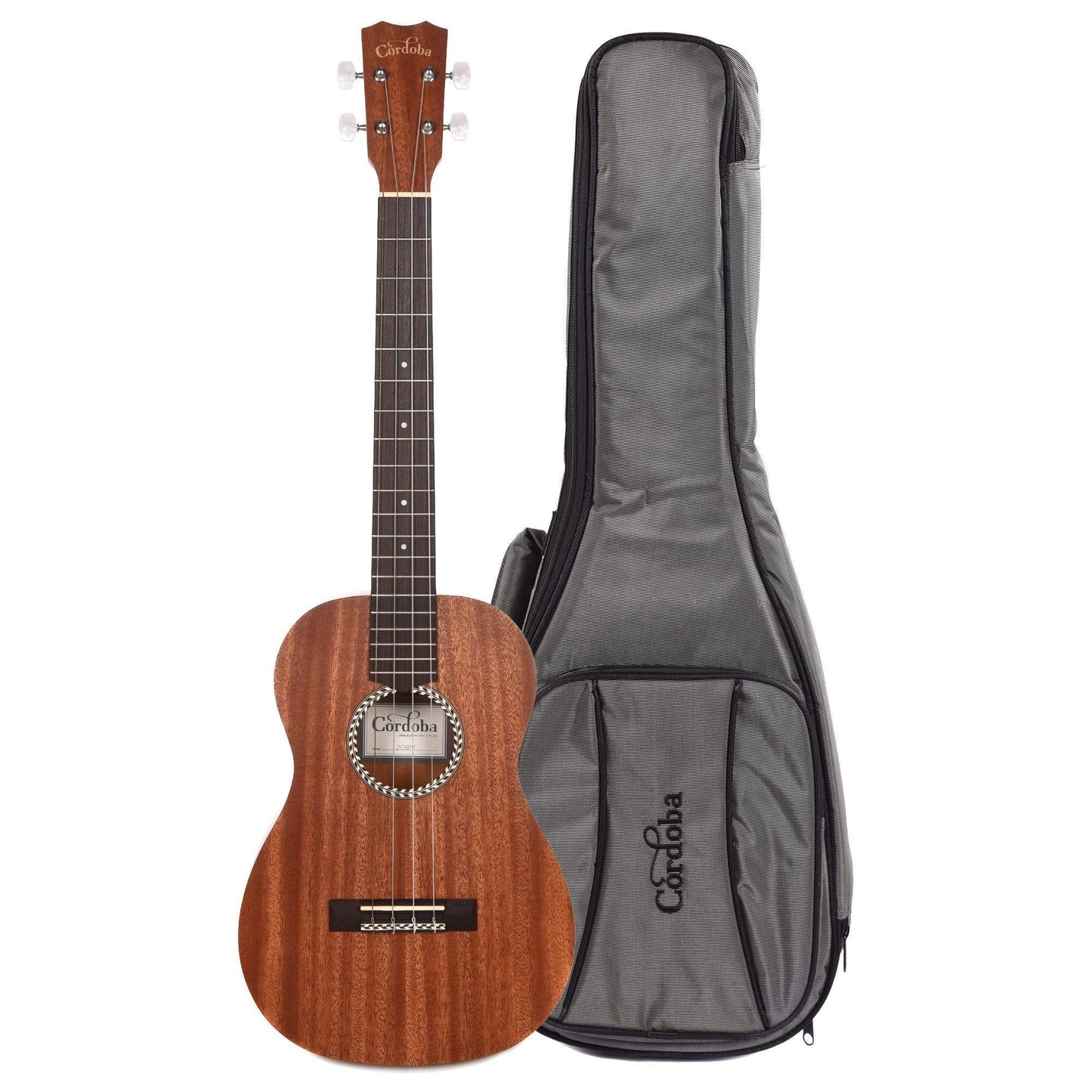 Cordoba 20BM Baritone Ukulele Solid Mahogany Top Bundle W/Gig Bag Folk Instruments / Ukuleles