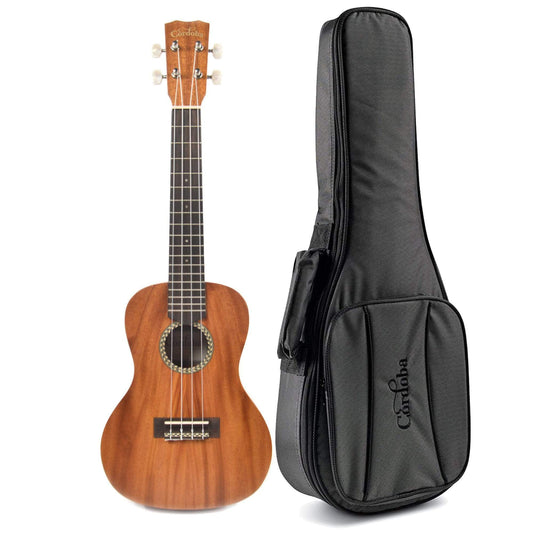 Cordoba 20CM Concert Ukulele Solid Mahogany Top Bundle W/Gig Bag Folk Instruments / Ukuleles