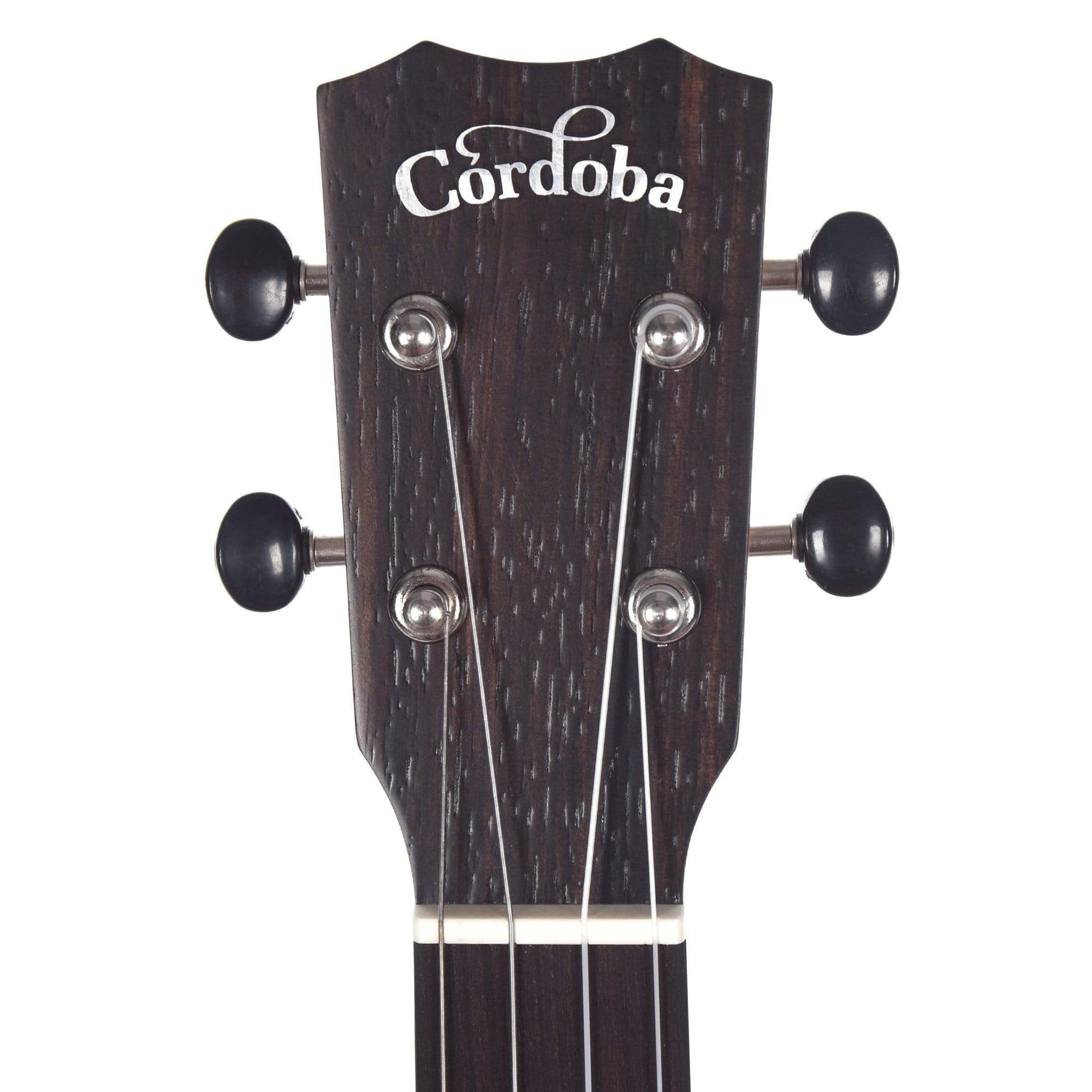 Cordoba 21B Baritone Ukulele Exotic Striped Ebony Folk Instruments / Ukuleles