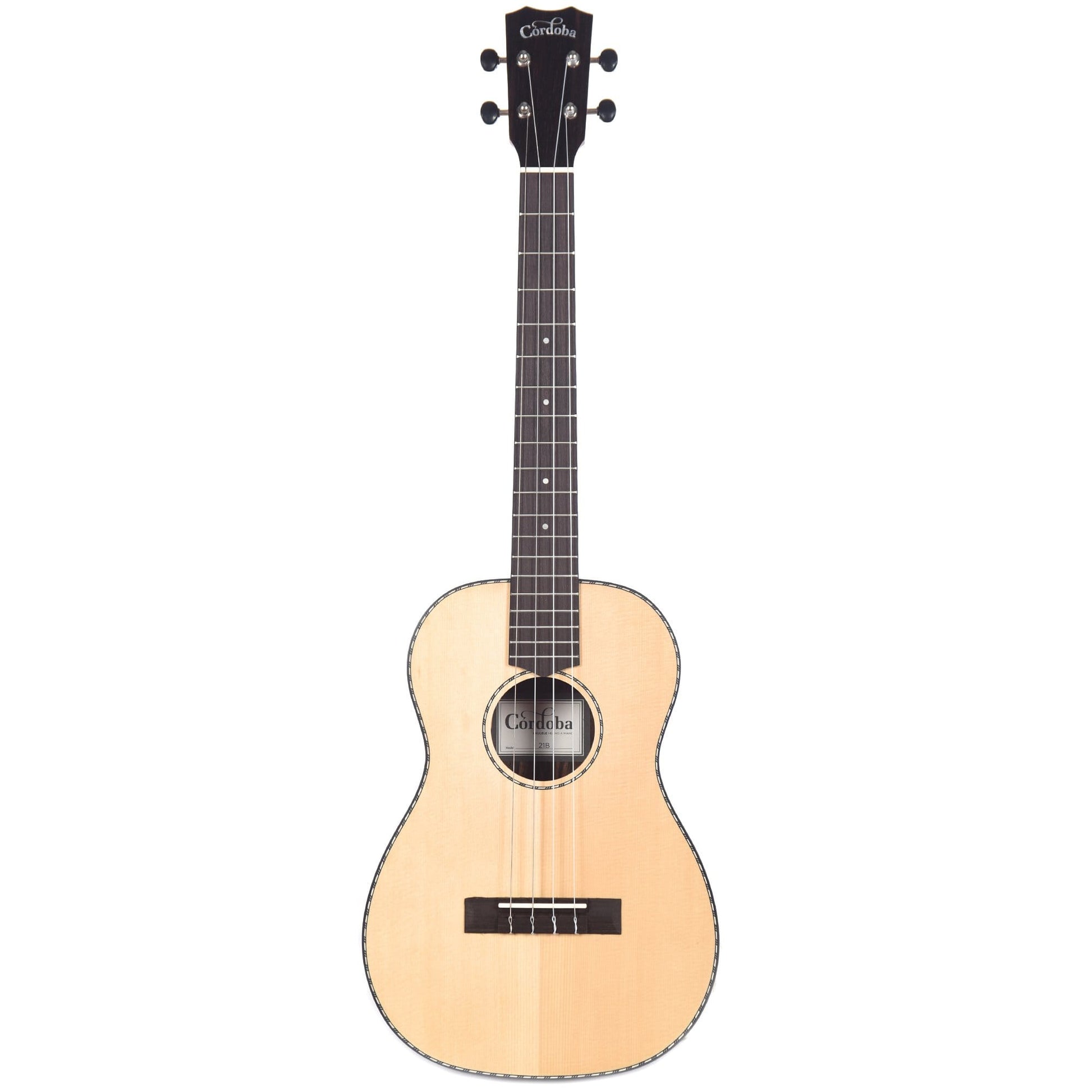 Cordoba 21B Baritone Ukulele Exotic Striped Ebony Folk Instruments / Ukuleles