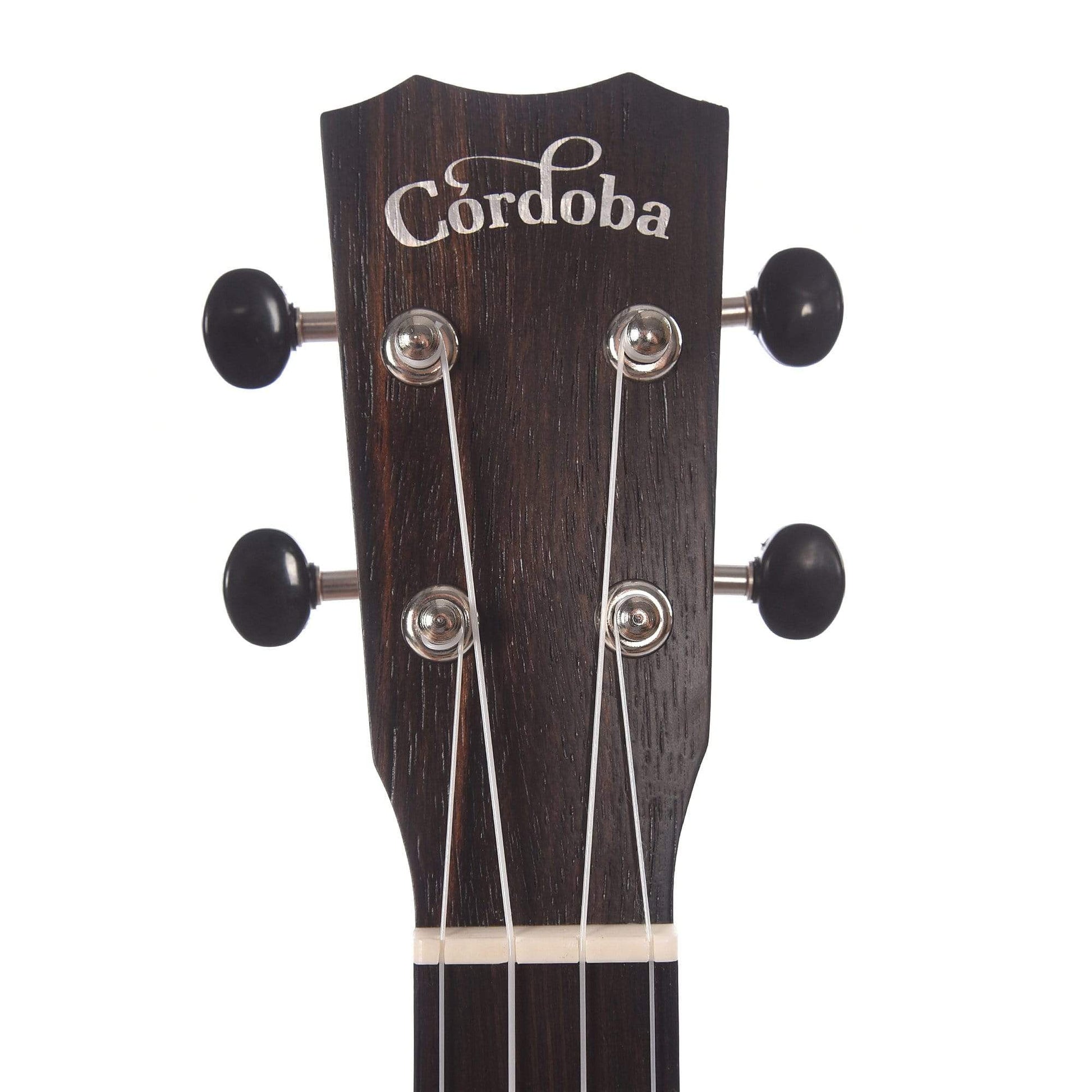 Cordoba 21S Soprano Ukulele Exotic Striped Ebony Folk Instruments / Ukuleles