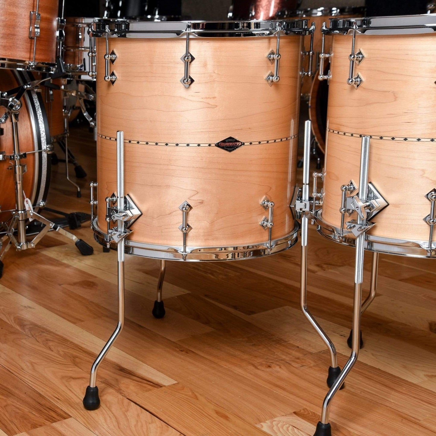 Craviotto 10/12/14/16/22 5pc. Drum Kit Solid Shell Maple w/Maple Inlay Drums and Percussion / Acoustic Drums / Full Acoustic Kits