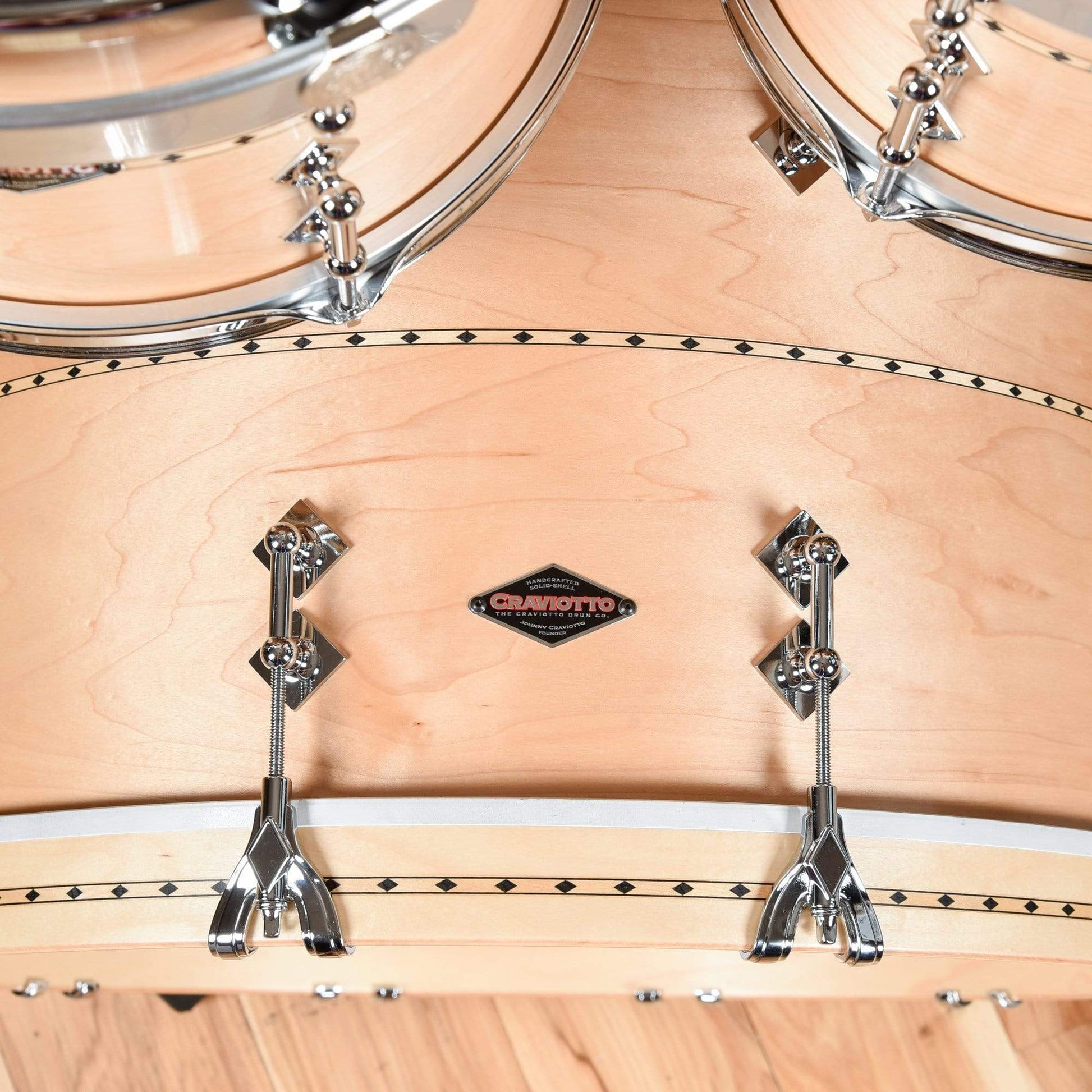 Craviotto 10/12/14/16/22 5pc. Drum Kit Solid Shell Maple w/Maple Inlay Drums and Percussion / Acoustic Drums / Full Acoustic Kits