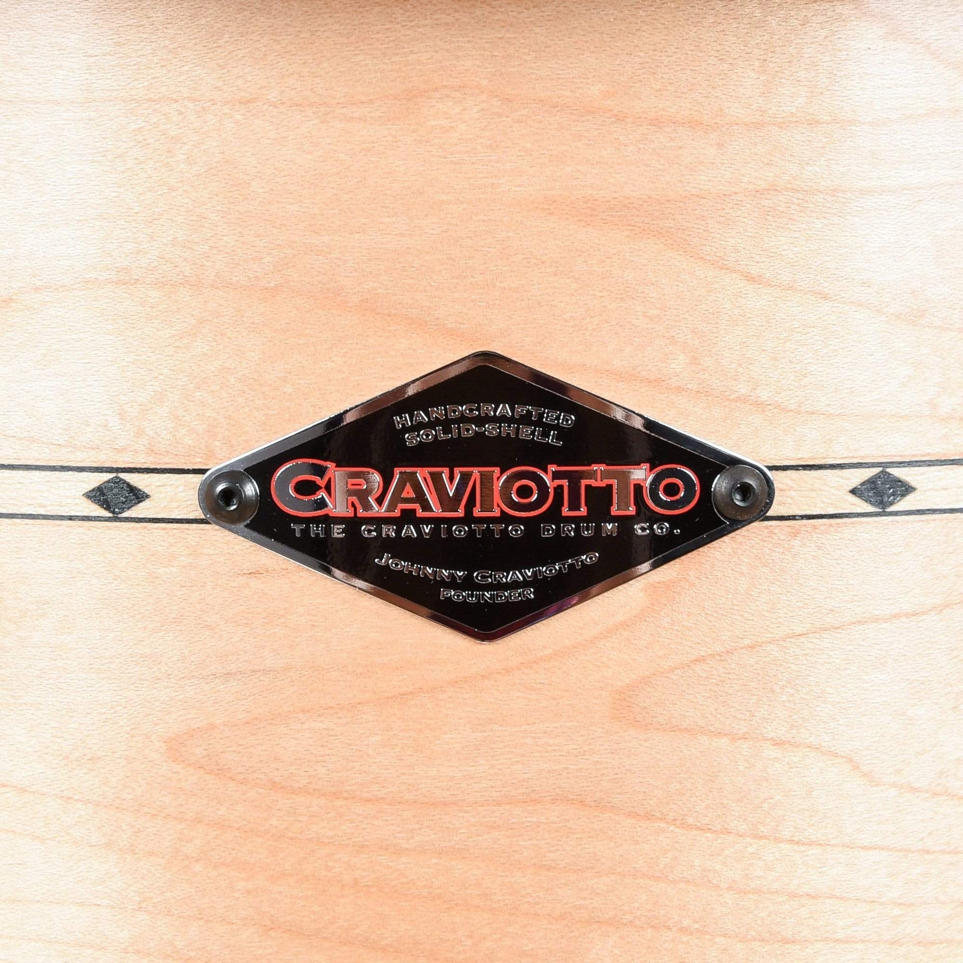 Craviotto 10/12/14/16/22 5pc. Drum Kit Solid Shell Maple w/Maple Inlay Drums and Percussion / Acoustic Drums / Full Acoustic Kits