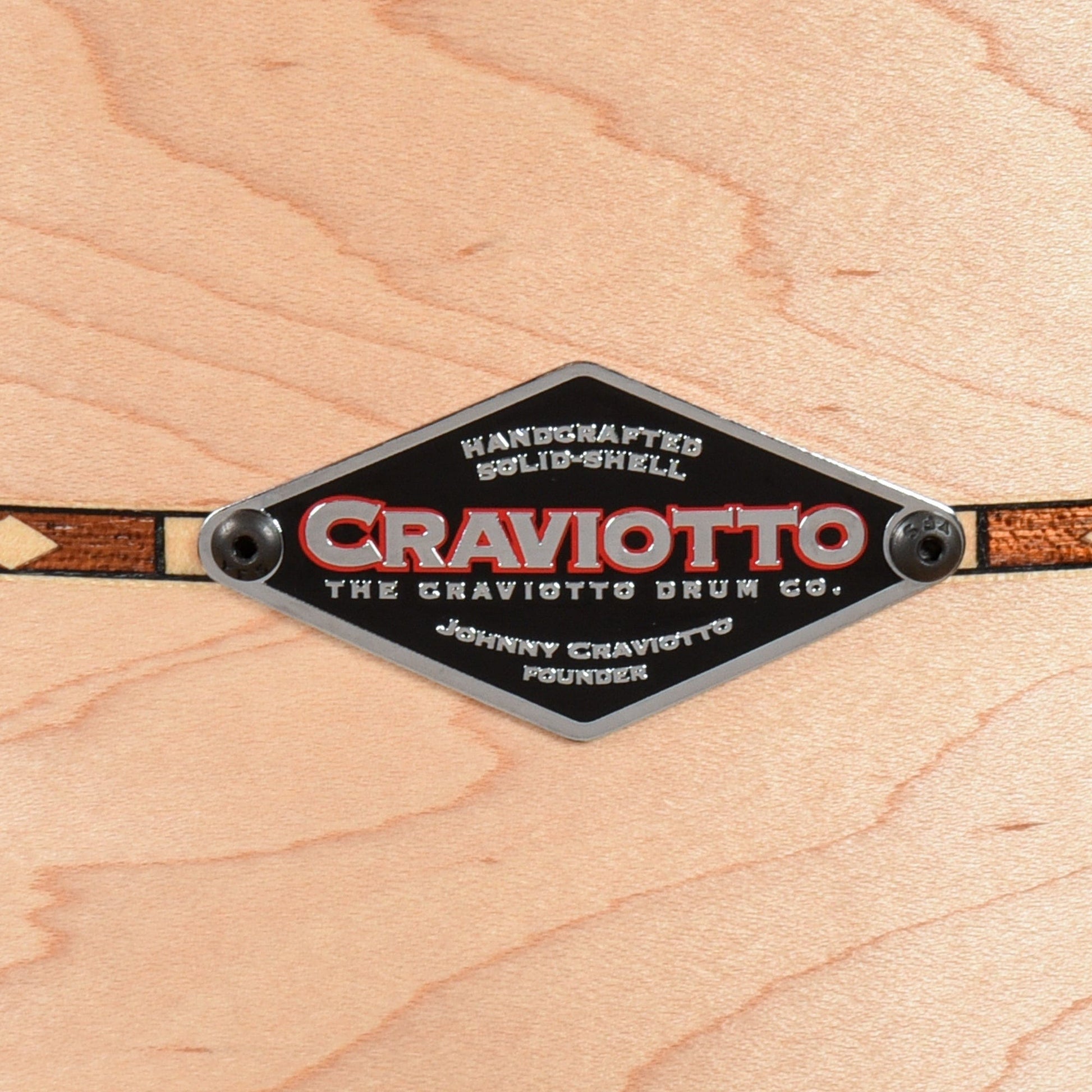 Craviotto 12/14/20 3pc. Solid Maple Super Swing Drum Kit w/Walnut Inlay & Brown Stained Wood Hoops Drums and Percussion / Acoustic Drums / Full Acoustic Kits