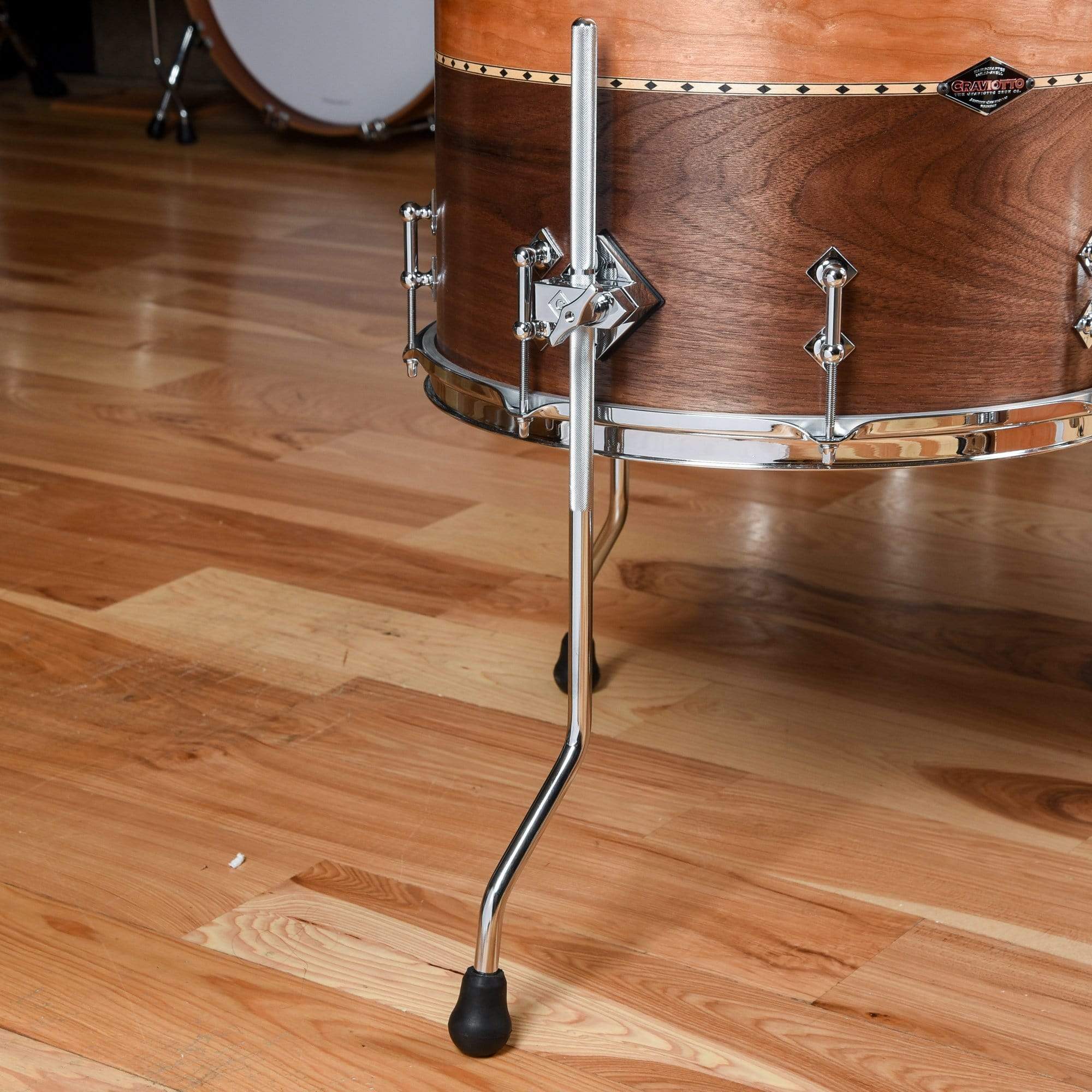 Craviotto 12/16/20x12 3pc. Stacked Solid Cherry/Walnut Satin Drum Kit Drums and Percussion / Acoustic Drums / Full Acoustic Kits