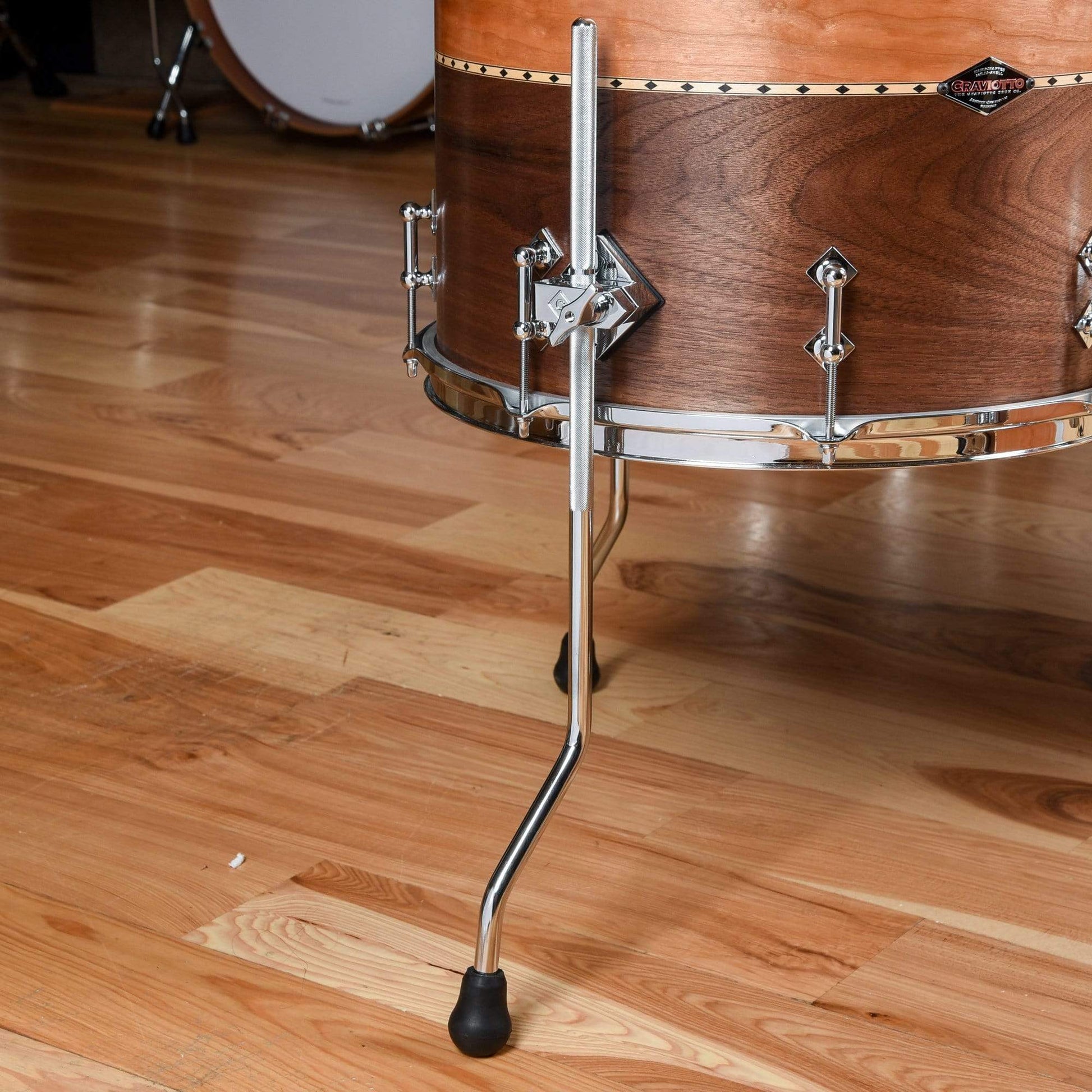 Craviotto 12/16/20x12 3pc. Stacked Solid Cherry/Walnut Satin Drum Kit Drums and Percussion / Acoustic Drums / Full Acoustic Kits