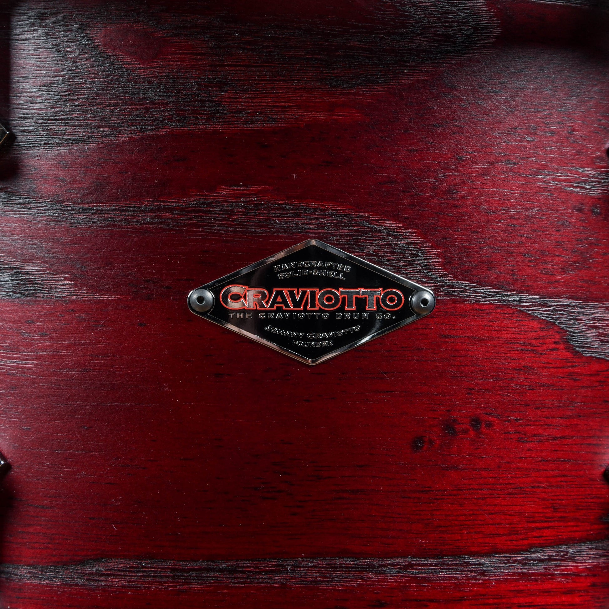 Craviotto 13/16/22 3pc. Burned Grain Ash Drum Kit Black Cherry Stain Drums and Percussion / Acoustic Drums / Full Acoustic Kits