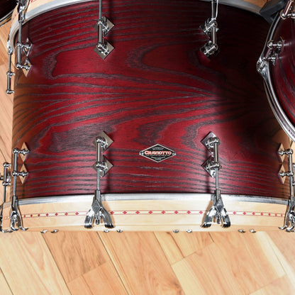 Craviotto 13/16/22 3pc. Burned Grain Ash Drum Kit Black Cherry Stain Drums and Percussion / Acoustic Drums / Full Acoustic Kits