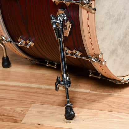 Craviotto 13/16/22 3pc. Burned Grain Ash Drum Kit Black Cherry Stain Drums and Percussion / Acoustic Drums / Full Acoustic Kits