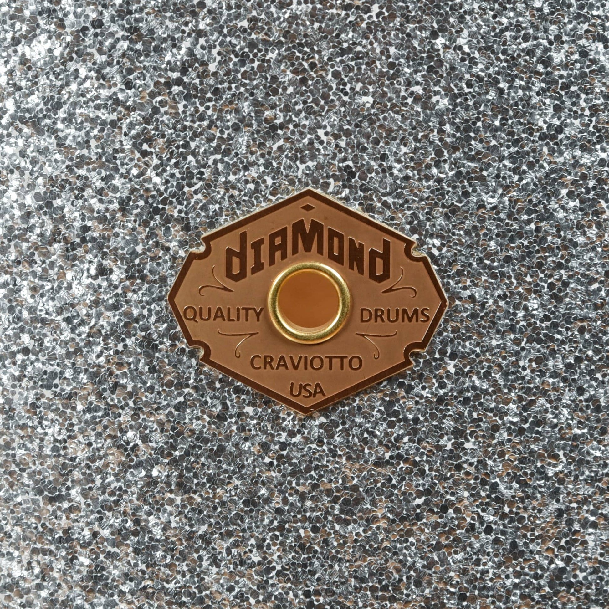 Craviotto Diamond Series 12/14/18 3pc. Drum Kit Silver Sparkle Drums and Percussion / Acoustic Drums / Full Acoustic Kits
