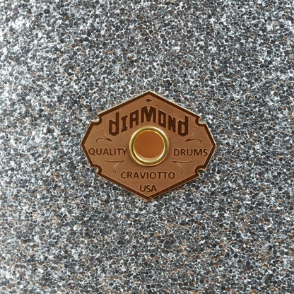 Craviotto Diamond Series 12/14/18 3pc. Drum Kit Silver Sparkle Drums and Percussion / Acoustic Drums / Full Acoustic Kits