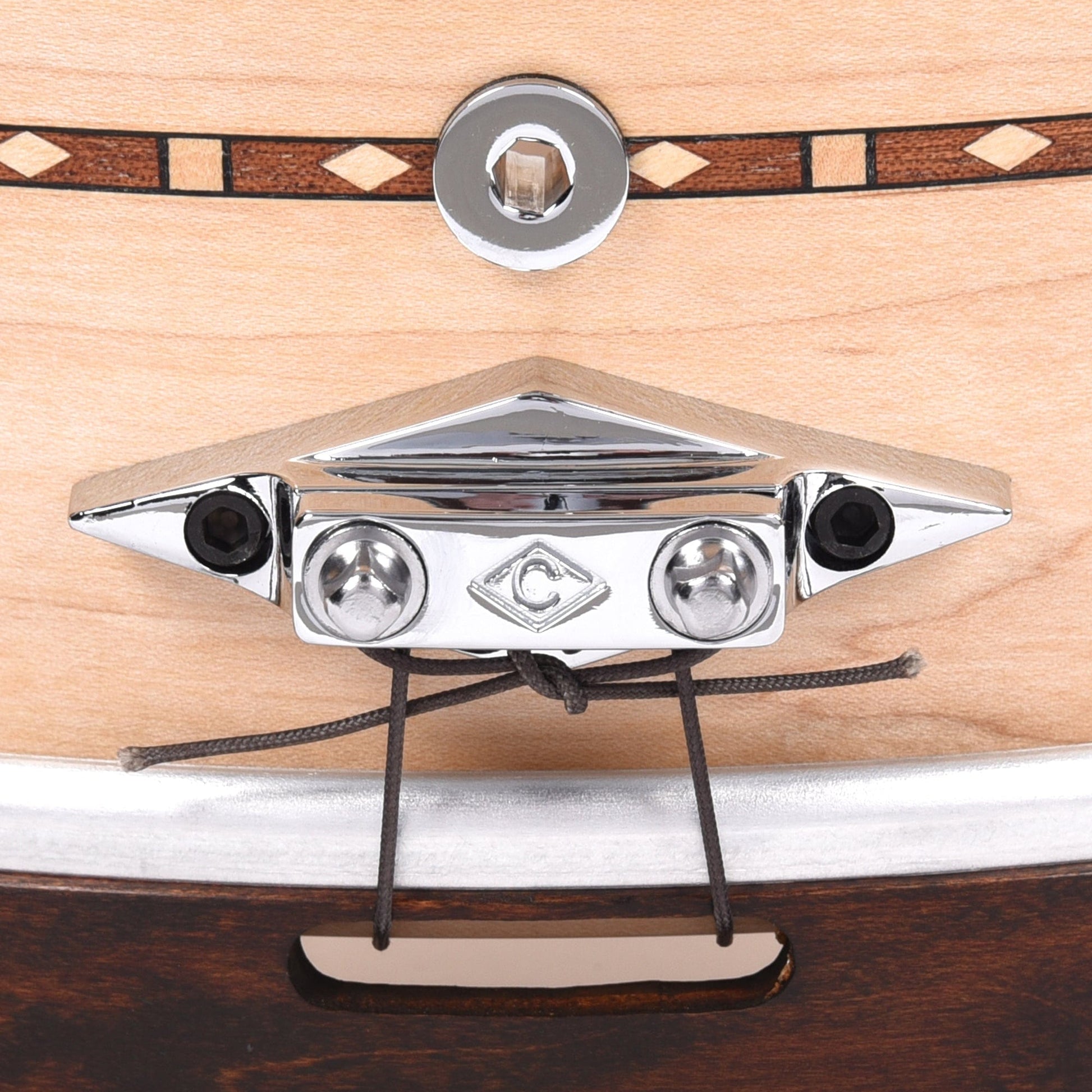 Craviotto 5.5x14 Solid Maple Super Swing Snare Drum w/Walnut Inlay & Brown Stained Wood Hoops Drums and Percussion / Acoustic Drums / Snare