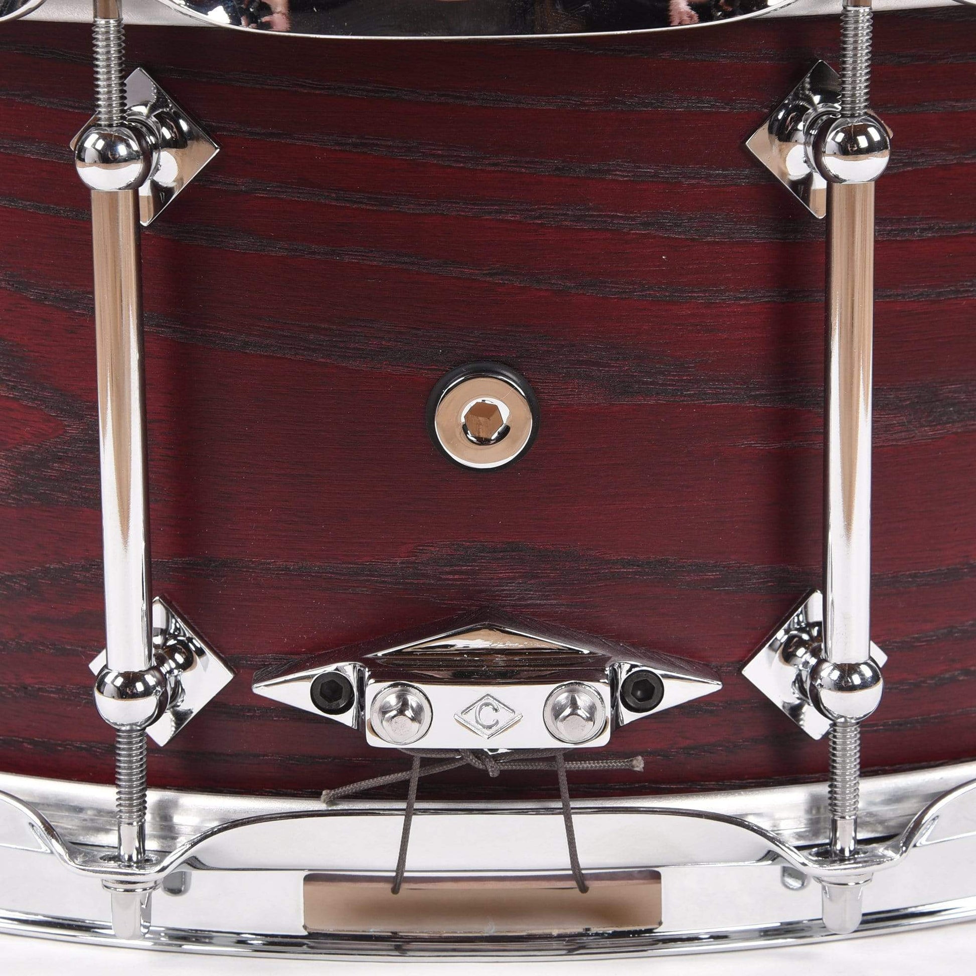 Craviotto 6.5x14 Burned Grain Ash Snare Drum Black Cherry Stain Drums and Percussion / Acoustic Drums / Snare
