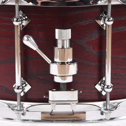 Craviotto 6.5x14 Burned Grain Ash Snare Drum Black Cherry Stain Drums and Percussion / Acoustic Drums / Snare