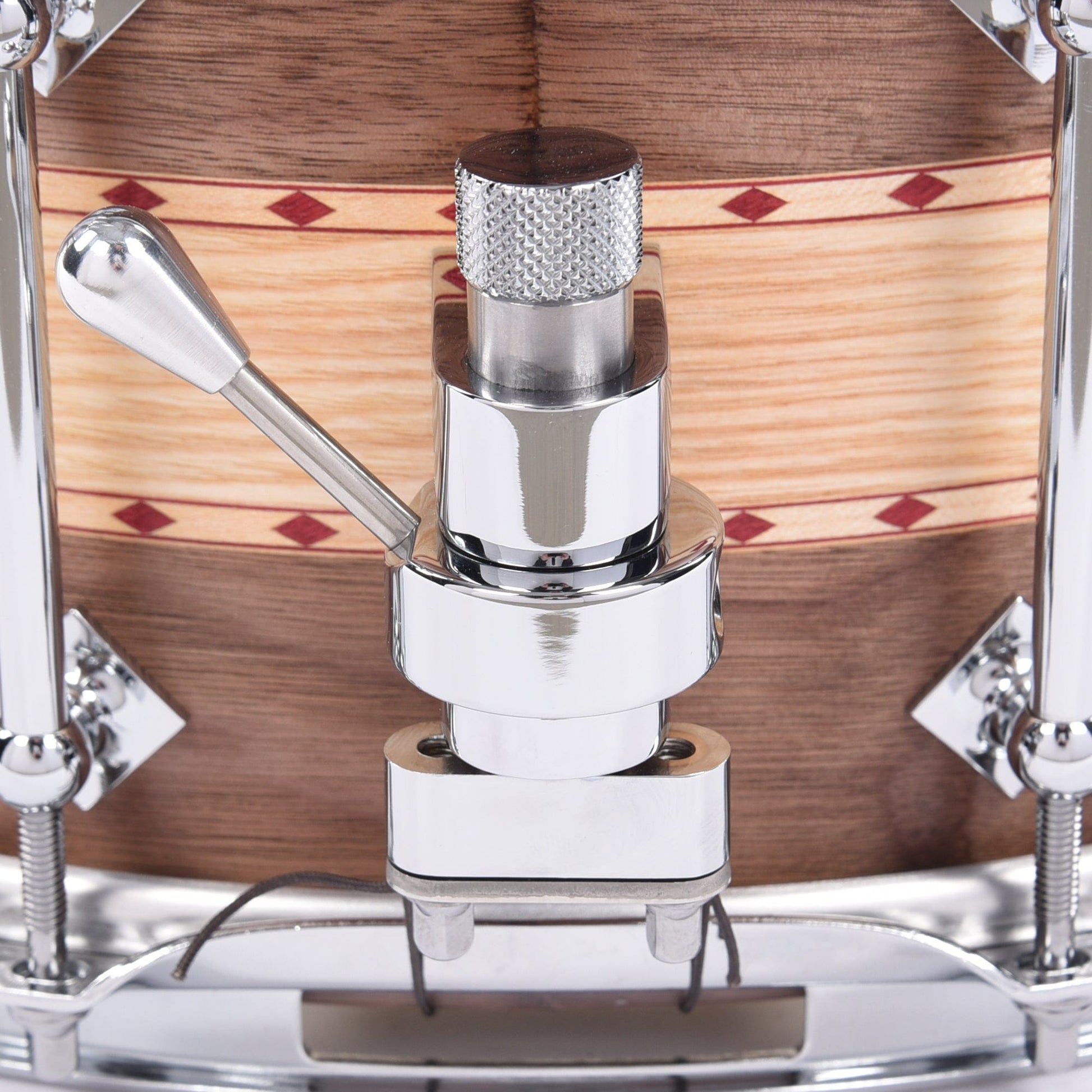 Craviotto 6.5x14 Walnut/Ash/Walnut Stacked Solid Snare Drum w/Red Inlay Drums and Percussion / Acoustic Drums / Snare