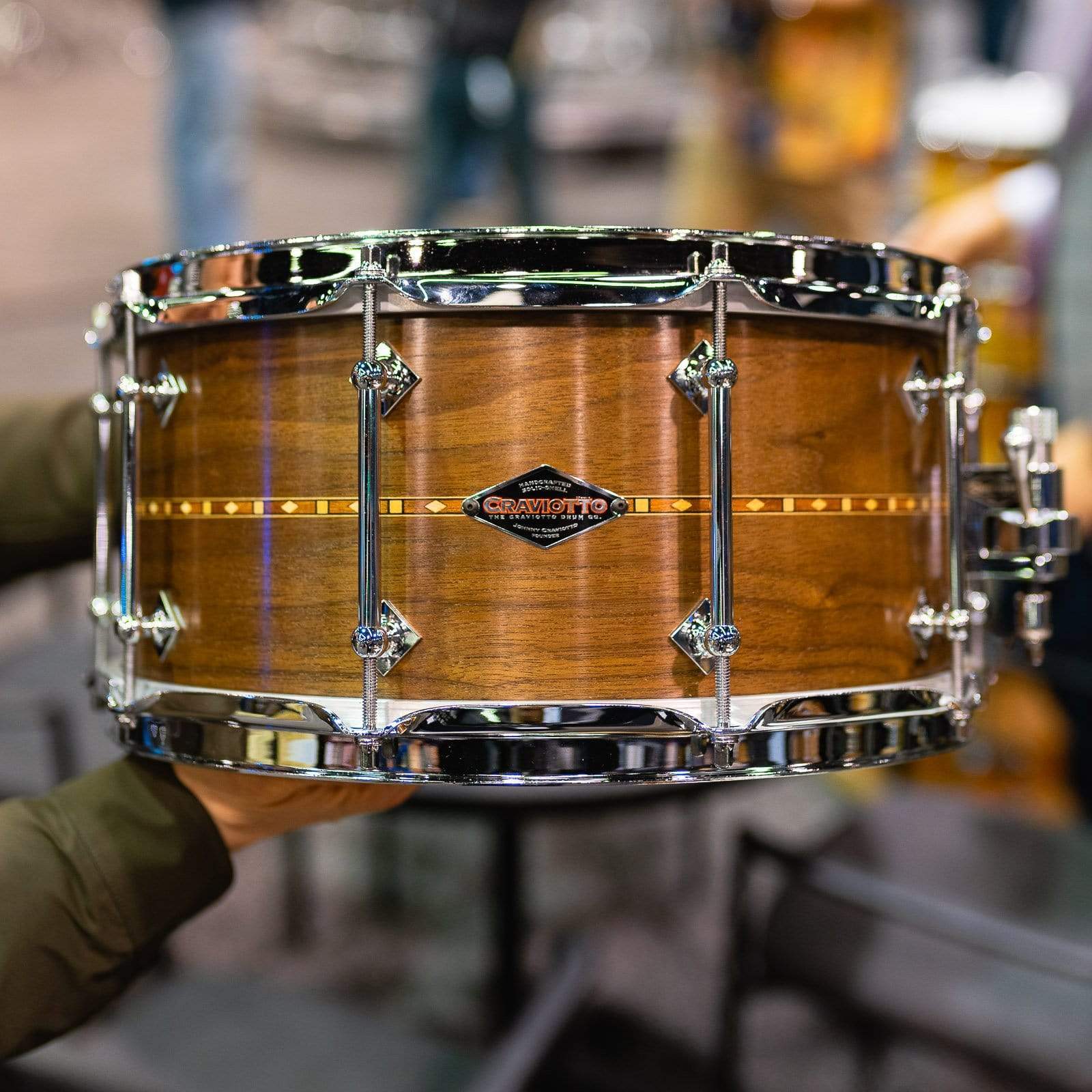 Craviotto 6.5x14 Walnut Snare Drum w/Walnut Inlay Drums and Percussion / Acoustic Drums / Snare