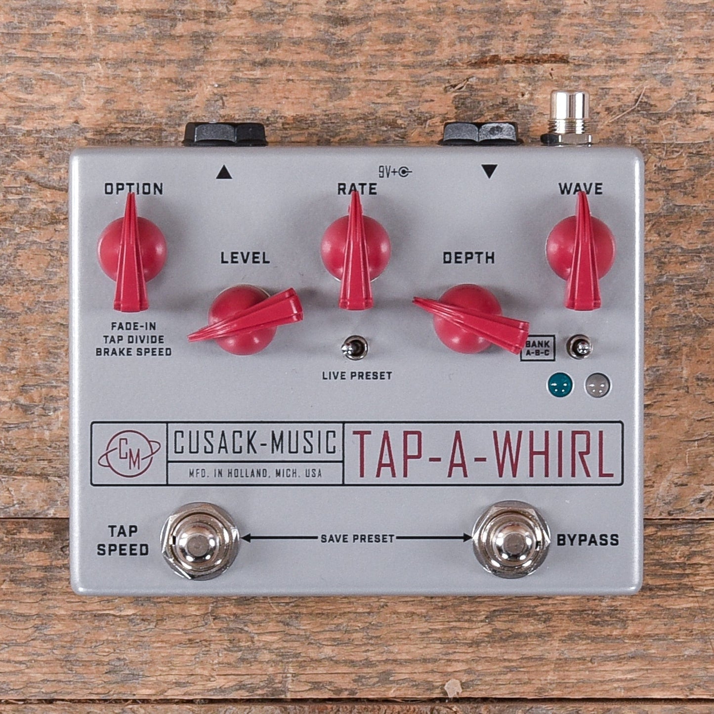 Cusack Music Tap A Whirl Analog Tremolo w/ Tap Tempo Effects and Pedals / Tremolo and Vibrato