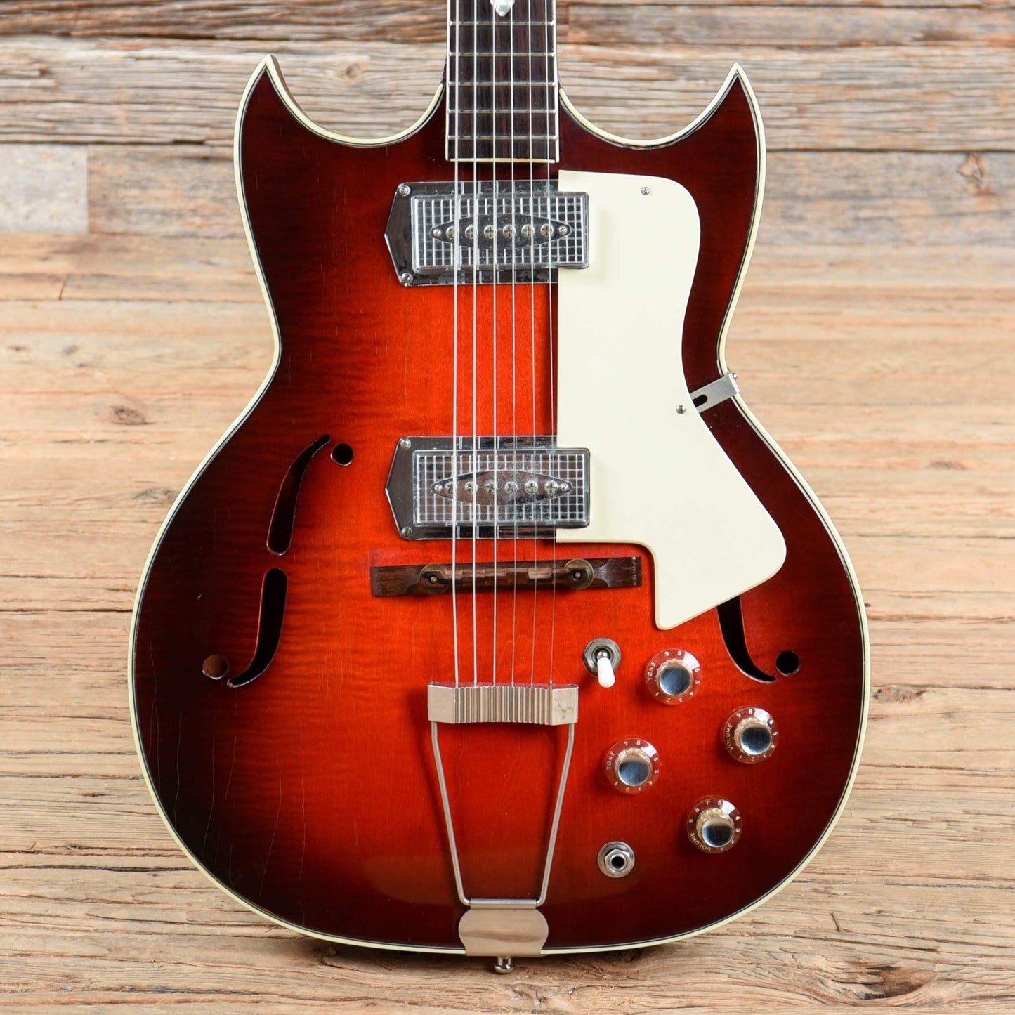 Custom Kraft Red Devil Red Burst 1960s Electric Guitars / Hollow Body