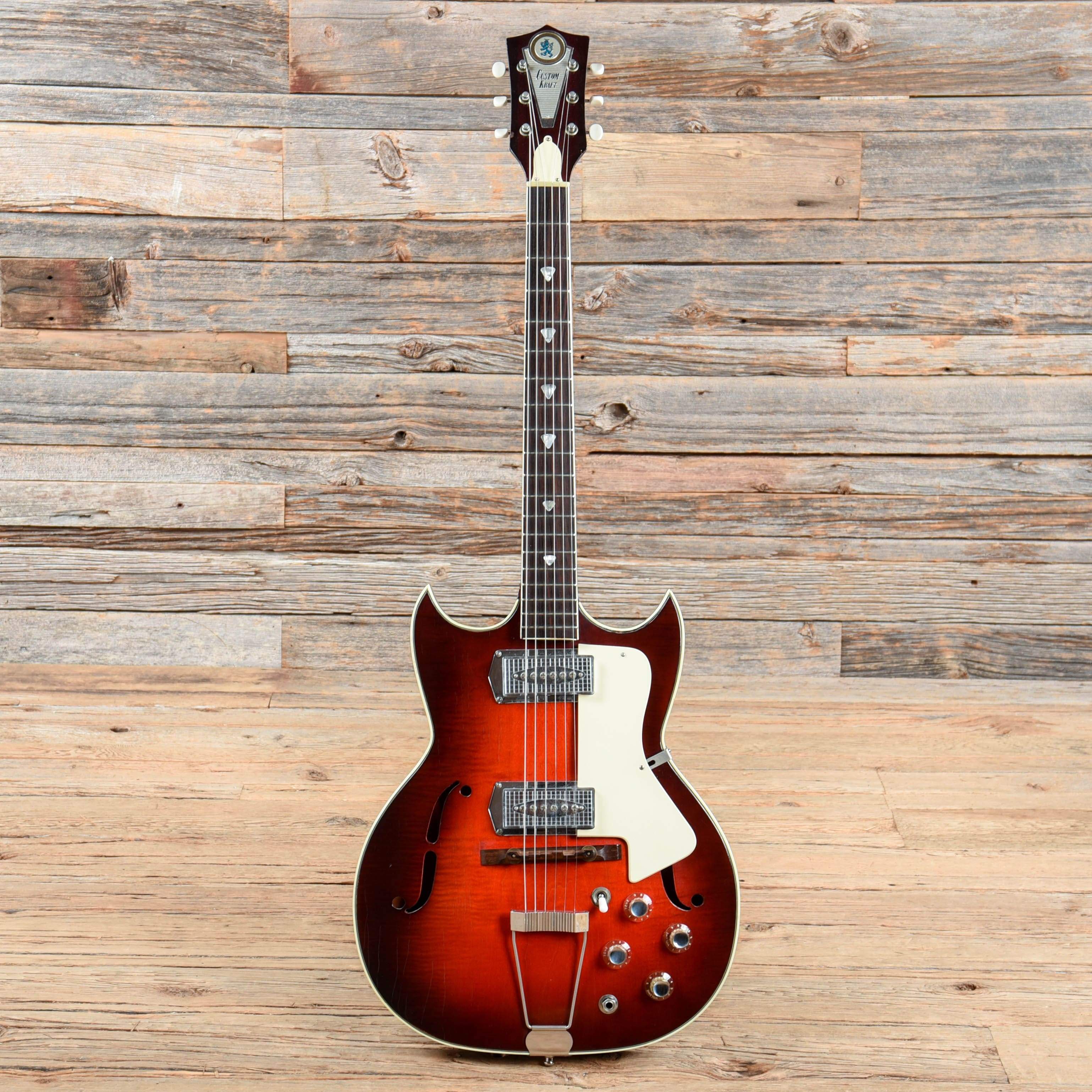 Custom Kraft Red Devil Red Burst 1960s Electric Guitars / Hollow Body