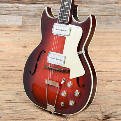 Custom Kraft Red Devil Red Burst 1960s Electric Guitars / Hollow Body