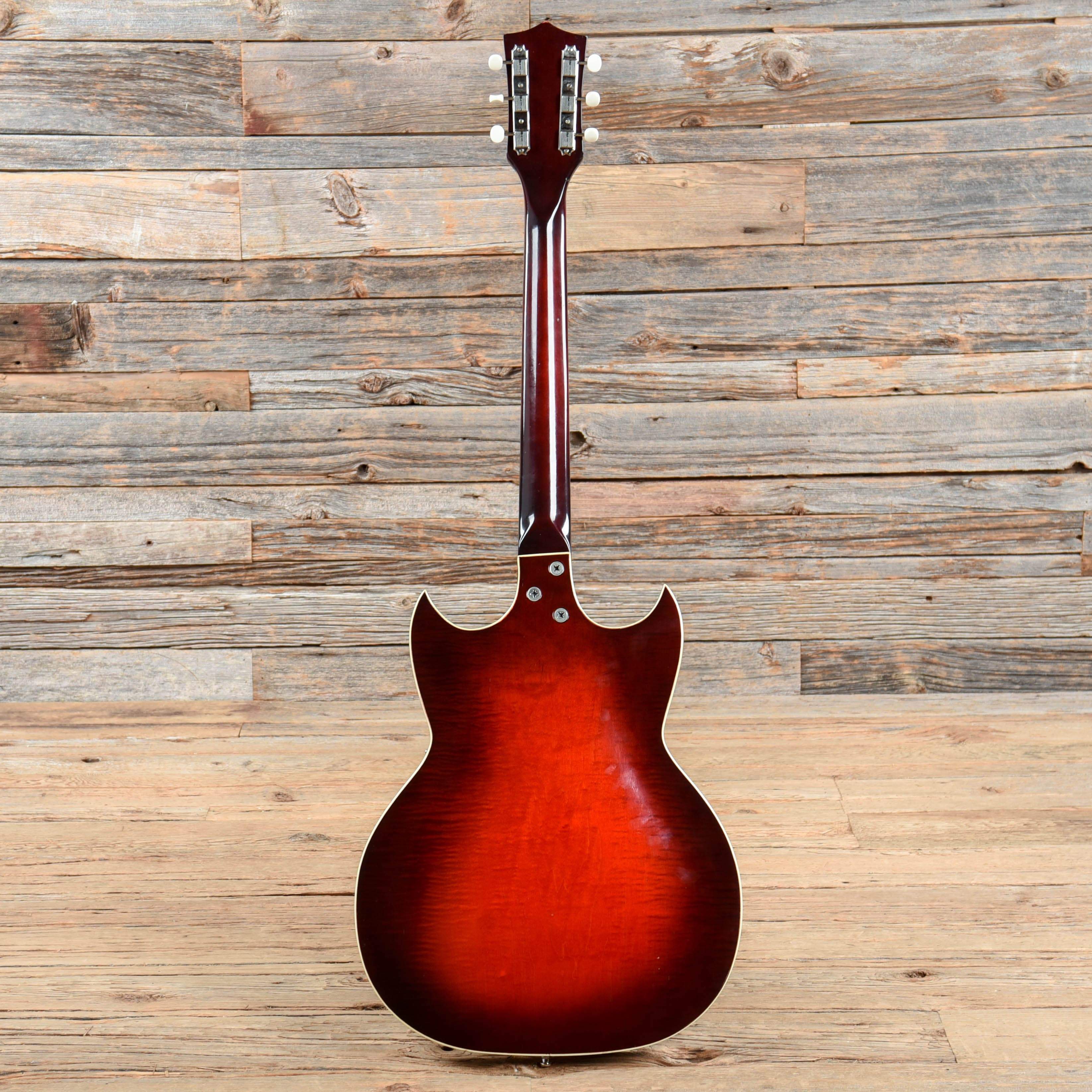 Custom Kraft Red Devil Red Burst 1960s Electric Guitars / Hollow Body