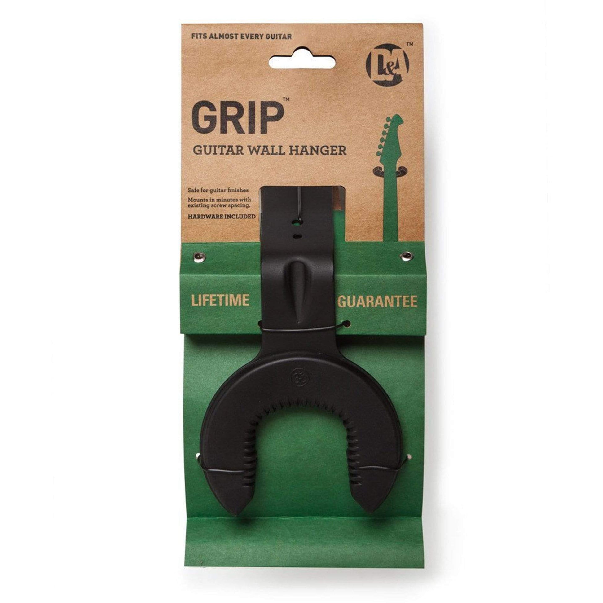 D&A Grip Guitar Wall Hanger Black Accessories / Stands