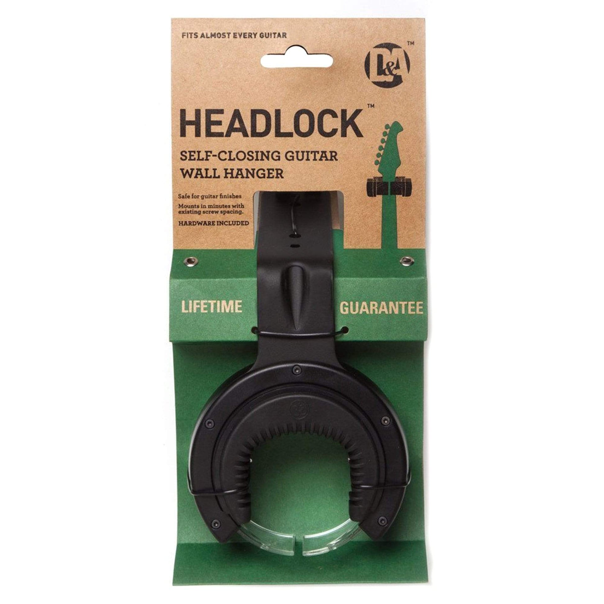 D&A Headlock Guitar Wall Hanger Black Accessories / Stands