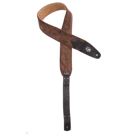D&A Guitar Gear Pro-Performance Quilted Leather Guitar & Bass Strap California Caramel Accessories / Straps