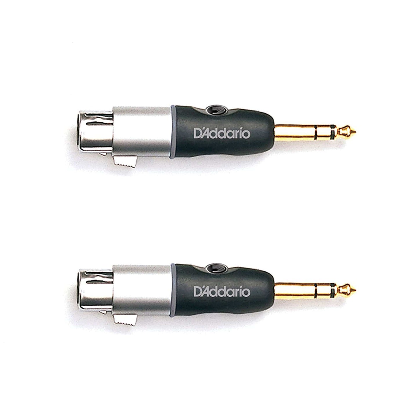D'Addario 1/4" Male Balanced to XLR Female Adapter 2 Pack Bundle Accessories / Cables