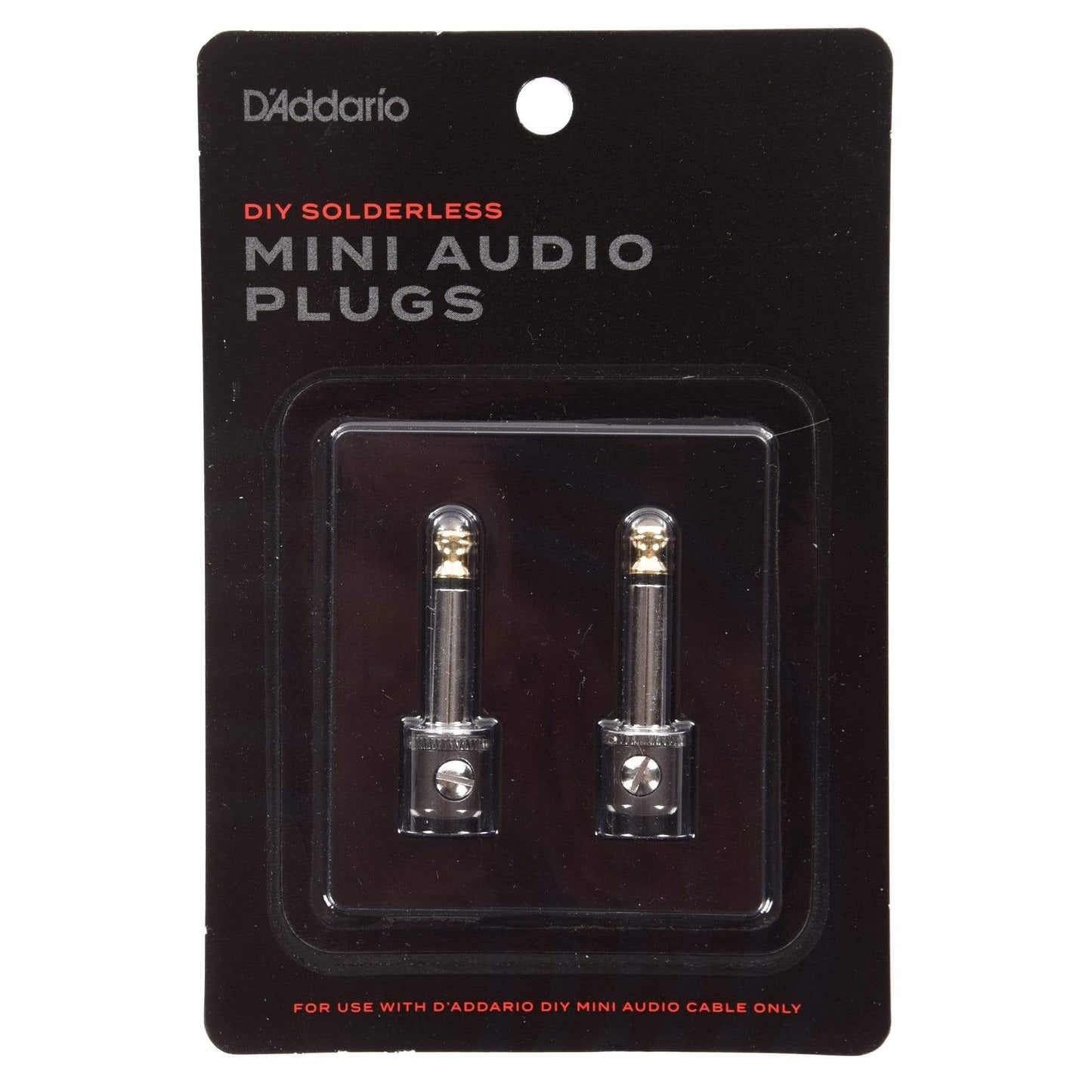 D'Addario 1/4" Mini Plug 2-Pack Accessories / Cables
